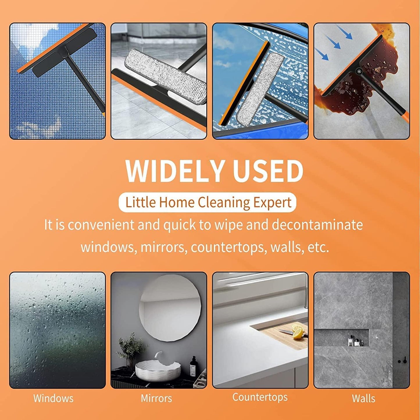 3 in 1 Plastic Easy Glass Spray Type Cleaning Brush